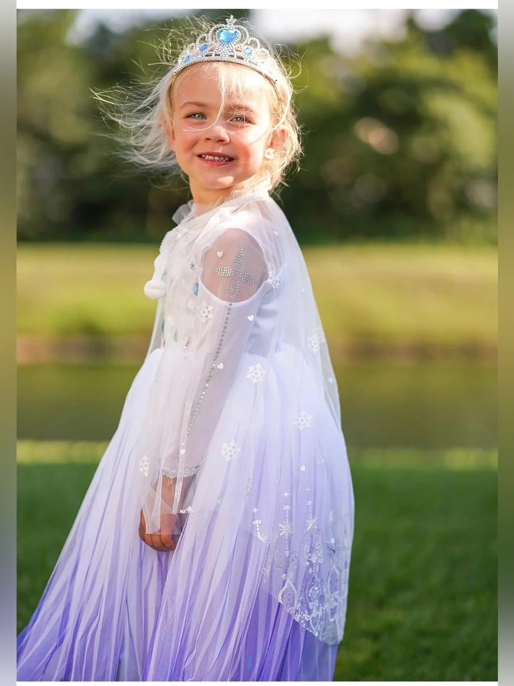 Girls Princess Costumes Snow Queen Princess Fancy Dress Up Clothes